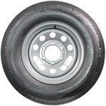 eCustomrim Radial Trailer Tire On Rim ST225/75R15 225/75-15 15 Load Range D 6 Lug Wheel Silver Modular - 6 Year Warranty w/Free Roadside