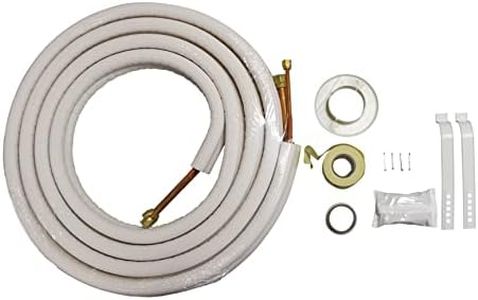 Kit tubos de cobre aislado par de 1/4 '' 3/8 ''. Tubos aire acondicionado Tubo de bobina de doble par. Kit bitubo cobre para instalación AC