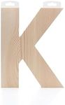 Hampton Art Wood Letter Chunky 8" K, Wooden Letters, Wood Letters, Wooden Letters Wall Decor, Large Letters 8 Inch, Small for Crafts