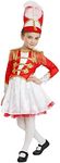 Dress Up America Drum Majorette Costume for Girls - Marching Band Uniform for Kids Red