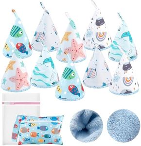 YSSPPOY 10 Pcs Coral Velvet Peepeeteepe Baby Boy with Storage Bag & Laundry Bag, Strong Water Absorption Pee Peep Teepee for Baby Boy, Reusable Pee Covers for New Parents Gift