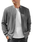 COOFANDY Men's Fashion Varsity Jacket Lightweight Casual Full Zip Jackets#