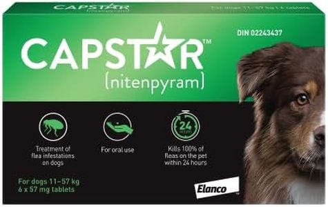 Capstar Oral Flea Treatment for Large Dogs Weighing 11 to 57 kg - 6 Pack