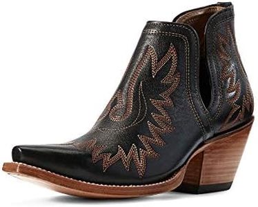 ARIAT women's Dixon Western Boot, Brooklyn Black, 9.5 Wide