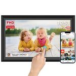 𝟔𝟒𝗚𝗕 FRAMEO Digital Photo Frame, 15.6-Inch WiFi Digital Picture Frame with 1920x1080 IPS FHD Touch Screen Motion Sensor Auto-Rotate Wall Mountable Easy Share Photos/Videos via Frameo from Anywhere