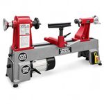 Lumberjack Mini Wood Lathe for Wood Turning 5 Speed 430-2800RPM, Heavy Duty Lathe Machine with cast Iron Bed, Mini lathes Have 305mm Swing Ideal for Woodturning