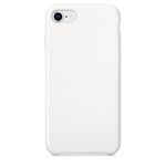 naykodi Soft Silicone Slim Back Cover Case for iPhone SE 2020 (White)