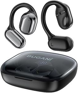 BUGANI Open Ear Headphones, Bluetooth 5.3 Wireless Headphones with Dual Large Driver, Open Ear Earbuds with Immersive Stereo Sound, Clear Talk, 30H Playtime, Waterproof Sport Earbuds for Running