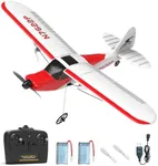 VOLANTEXRC RC Plane 2 Channel Trainer Airplane Sport Cub Remote Control Aircraft Toys Ready to Fly with Gyro Easy to Fly & 2.4GHz Radio Controlled for Kids & Beginner (Red)