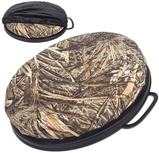 WarBull Bucket Seat 5 Gallon, 360-Degree Swivel Bucket Cushion, Shadow Grass Camo Padded Bucket Lid, for Hunting, Ice Fishing, Gardening and Camping, Quiet, Comfortable, Waterproof