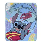 Disney Lilo & Stitch Kids Fleece Blanket EXPRESSIONS Throw for Toddlers Teens, All Season Super Soft Comfy Flannel Blanket, Best Gifts for Boys and Girls, 50x60 inches (Official Disney Product)