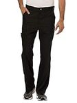 Cherokee Men's Fly Front Pant, Blac