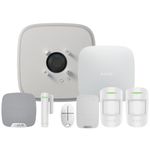 Ajax Systems - Smart Wireless Alarm System KIT – Ready to Install Pet-Friendly Home & Office Security Kit with Motion Sensors, Sirens & Keypad, App Controlled, Burglar Alarm, Official Warranty (White)