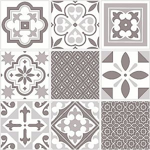 d-c-fix 6 vinilos azulejos adhesivos de pared Baldosas orientales - impermeable y lavable - paneles decorativos pegatinas baldosas decoración revestimiento PVC - para baño, cocina - 30x30 cm