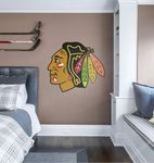 Fathead NHL Chicago Blackhawks Chicago Blackhawks: Logo - Giant Officially Licensed NHL Removable Wall Decal - 64-64314