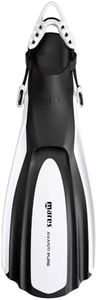 Mares Unisex Avanti Pure Open Heel Fins with Adjustable Straps for Scuba Diving, Medium/Large, White