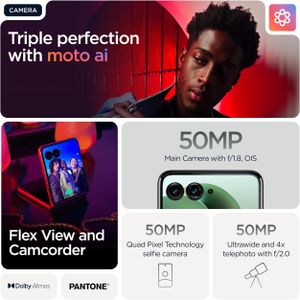 Motorola Razr 60 Ultra Flip Phone – Pantone Scarab Green