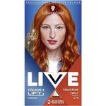 Schwarzkopf LIVE Colour + Lift Tangerine Twist Permanent Hair Dye L74, Vibrant Copper Red Hair Dye Lightens Up To 3 Levels, Long Lasting Hair Colour with Built-In Lightener