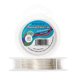 BENECREAT 22 Gauge Silver Jewelry Wire Tarnish Resistant Copper Wire Beading Making Wire for Bracelet Necklace Jewelry Making, 66 Feet/22 Yard