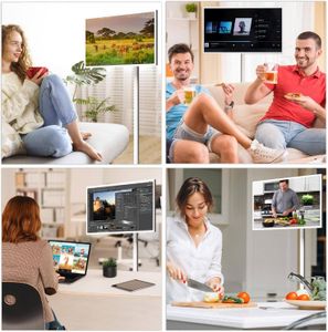 32" Portable Touch Screen Smart TV with 5MP Camera & Swivel Stand