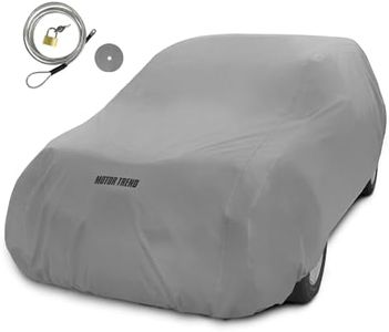 Motor Trend MV-CA0 4-Layer 4-Season Auto (Waterproof Outdoor UV Protection for Heavy Duty Use Full Car Cover for Vans, SUVs, Crossovers Up to 185"), Small