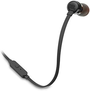 JBL Tune 110 Wired In-Ear Headphones with JBL Pure Bass Sound, Black