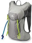 High Sierra Hydrahike 2.0 Hydration Backpack with 2L Reservoir, for Hiking, Biking, Camping, Traveling, Silver, 8L