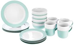 American Atelier Serene 16 Piece Dinnerware Set, Green