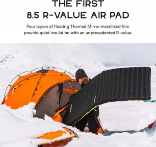 Nemo Tensor Extreme Conditions Sleeping Pad, Long Wide 76x25 – Black/Citron