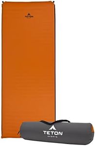 TETON Sports XXL Sleeping Pad; Sleeping Mat for Camping, Backpacking, Hiking, Orange, XXL / 198 x 76 x 6 cm