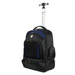 A ARIANA Wheeled Backpack Trolley Laptop Rucksack Cabin Hand Luggage Camping Hiking Travel Bag - RT633 / Navy Blue