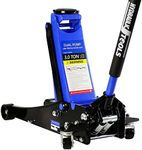 Floor Jack, 3 Ton Low Floor Jack, Steel Racing Floor Jack with Dual Pistons Quick Lift Pump, Floor Jack Lifting Range 3.3"-19.7", 3 ton(6000 lbs) Capacity, Fits Most Cars, Trucks and SUVs