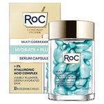 RoC Multi Correxion®️ Hydrate + Plump Serum Capsules, 3% Hyaluronic Acid, Paraben Free, 30 Individual Capsules, Unscented, 10.25ML