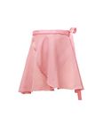 Daydance Pink Toddler Girls Ballet Skirt Wrap Sheer Chiffon Dance Skirts, 4-7 Years