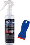 LLPT Adhesive Remover 8.8 fl oz with Plastic Scrapper Surface Safe Removes Labels Stickers Decals Adhesive Tape Residue Tar Grease Chewing Gum (49503-1)