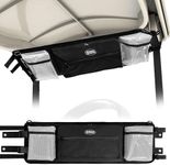 MYDAYS OUTDOOR Golf Cart Ceiling Storage Bag,Golf Cart Overhead Organizer Bag,Golf Cart Accessories,Club Car Precedent accessories,Tempo, Onward, Black