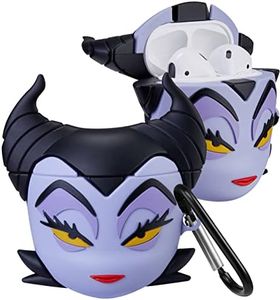 JoySolar for Airpod 1&2 Case Cute Cartoon 3D Soft Silicone Air Pods Funny Cover Kawaii Fun Cool Unique Design Shell Fashion Stylish Girls Kids Teens Women Cases for Airpods 1/2(Witch)