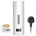 Flintronic Small Electric Travel Kettle, 380ml Portable Kettle, Fast Water Boiler with 4 Variable Presets, LCD Portable Tea Kettle, with Auto Shut-Off & Boil Dry Protection, for Baby Milk, Tea, Coffee