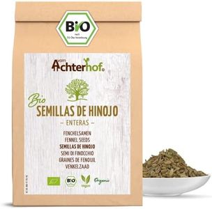 Semillas de hinojo enteras orgánicas 1000g | semillas de hinojo orgánicas | té de hinojo | sabor suave y dulce | ideal para preparar platos de pasta, guisos y tés calientes | de Achterhof