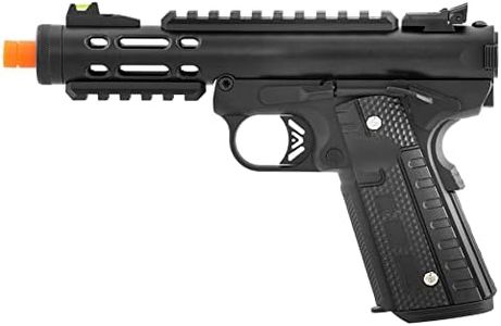 GoldenBall X WE-Tech Galaxy 1911 Gas Blowback Airsoft Pistol (Black, Black)