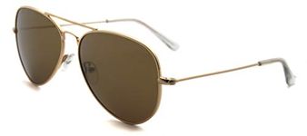 SunCristal Pilot metal sunglasses small face men women teenager UV400 polarized protection mirror lens sunglasses(gold/revo gold mirror lens)