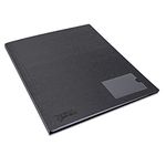 Rapesco 1648 Germ-Savvy Antibacterial, Hardcover Polypropylene Presentation Folder 12 Pockets A4, Black