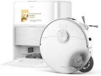 Mova P70 Pro Ultra Robot Vacuum and Mop, 30,000Pa Suction, 212℉ Hot Water Mop Self-Cleaning & 1-Hour Fast Drying, Corner-to-Edge Deep Cleaning, Auto-Empty Dock, AI Object Recognition, White