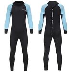 Aunua Youth 3/2mm Neoprene Wetsuits for Kids Full Wetsuit Swimming Suit Keep Warm(7032 BlackBlue 12#)