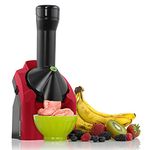 Yonanas 902RD Classic Vegan Non-Dairy Frozen Fruit Soft Serve Dessert Maker, BPA Free, Includes 36 Recipes, 200-Watts, Red