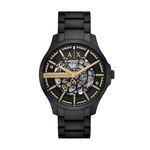 Armani Exchange Men Analogue Black Band Black Quartz Stainless Steel Watch AX2463