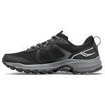 Saucony Men's Excursion TR16 Trail Running Shoe, Black/Charcoal, 9 W US