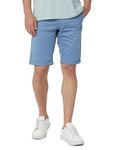 Louis Philippe Men Light Blue Solid Shorts