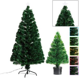4FT Fiber Optic Christmas Tree – Pre-Lit Artificial Holiday Decor