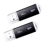 Silicon Power 2-Pack 256GB USB 3.0/3.2 Gen1 USB Flash Drive Blaze B02